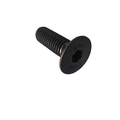 DIN estándar duradero de cabeza plana de la toma de la tapa de tornillo de acero al carbono negro hilo completo