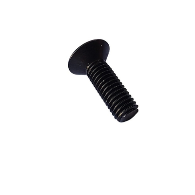 DIN estándar duradero de cabeza plana de la toma de la tapa de tornillo de acero al carbono negro hilo completo