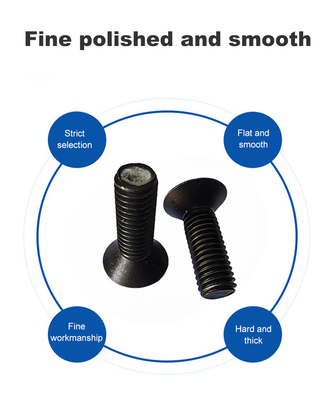 Hexagón de conexión de cabeza de tapa de tornillo de hilo completo de acero al carbono negro con TT plazo de pago