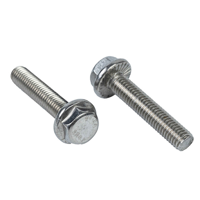Acero inoxidable M4 M6 M8 M10 M12 DIN6921 Clase 4.8.8.8 10.9 12.9 Cerrojo de la cabeza de la brida hexagonal