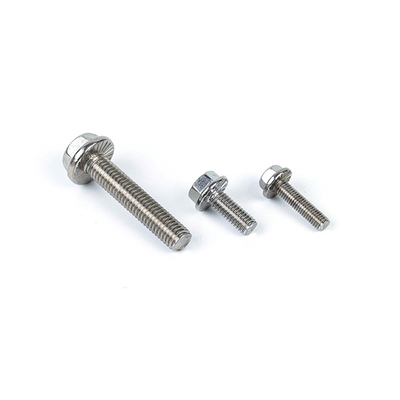 Acero inoxidable M4 M6 M8 M10 M12 DIN6921 Clase 4.8.8.8 10.9 12.9 Cerrojo de la cabeza de la brida hexagonal