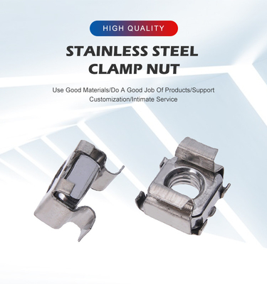 Otros acabados M4 M5 M6 M8 de acero inoxidable 304 Cabinet Nuts Cuadrado Cage Nut para el control