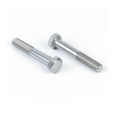 DIN931 de acero inoxidable de grado 5.8 M6 * 25mm Cerrojo hexagonal con acabado galvanizado