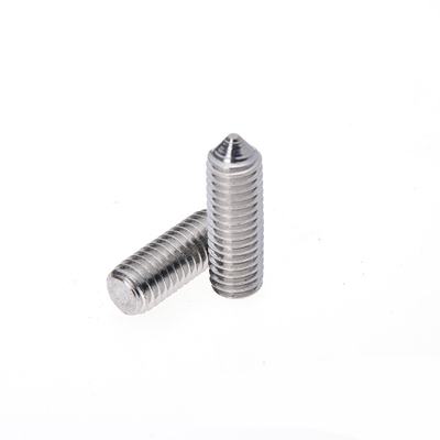 Fuerza de los tornillos de cone hexagonal con punto cónico en acero inoxidable para maquinaria