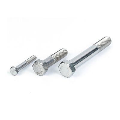DIN Standard Hex Half Thread Bolts 2024 Fijaciones de acero inoxidable con acabado liso