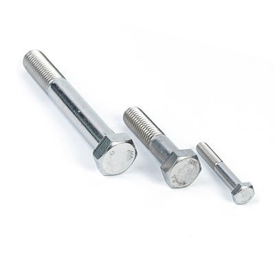 Descuento caliente DIN931 de acero inoxidable de media hebra Hexagon cabeza de pernos con alta resistencia