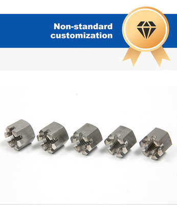 Nucleo de ranura fina de acero inoxidable de zinc amarillo plano para conexión GB6178 GB6181