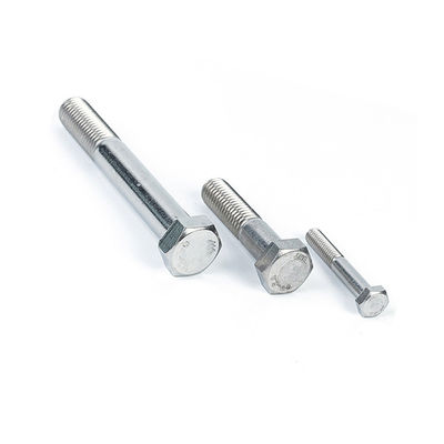 Suministro directo de acero inoxidable 304 de medio hilo y tornillos de hilo completo con acabado liso