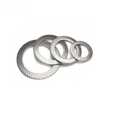 Control M2 M3 M5 M6 M8 Lavadoras de cerradura de acero inoxidable contra la pérdida con impresión con doble cara