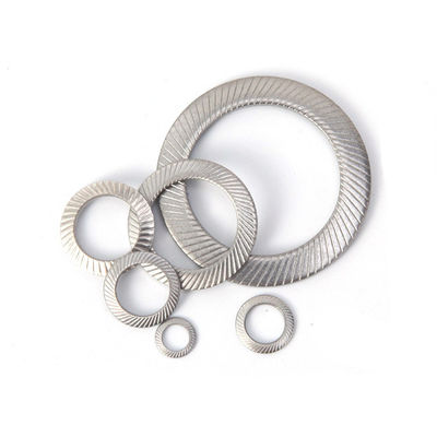 Lavadora de cerradura de cuña de acero inoxidable DIN 304 de acabado plano M4 M5 M6 M8 M10 M12 M16