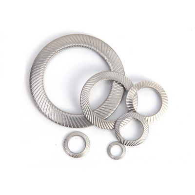 Lavadora de cerradura de cuña de acero inoxidable DIN 304 de acabado plano M4 M5 M6 M8 M10 M12 M16