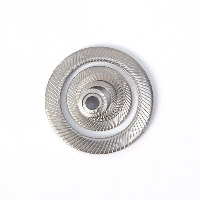 Acero inoxidable M3 doble lado Knurl Lock Washer para el reemplazo de equipos mineros