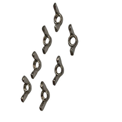 Fijación de 304 de acero inoxidable Cordón de oveja nuez de mano torcida nuez de mariposa personalización