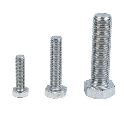 M3 M4 M6 M8 304 Cerrojo hexagonal exterior de acero inoxidable para GB estándar y acabado plano