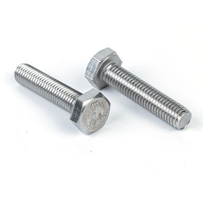 Acero inoxidable M4 M5 M6 M8 M10 Fabricantes de fijaciones de tornillo hexadecimal con acabado liso