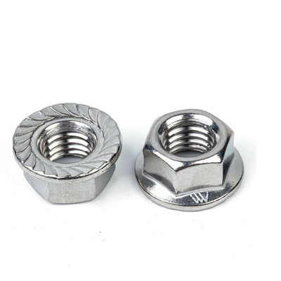 Nut de brida de acero inoxidable para fijación fuerte y duradera en la industria automotriz