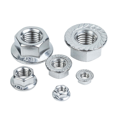 Hexágono de acero inoxidable y sistema de medición imperial de Cup Nut.
