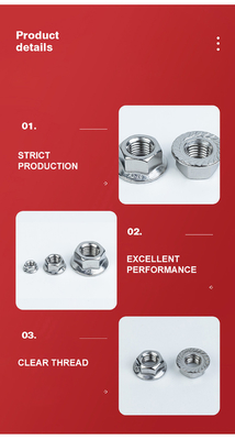 Hexágono de acero inoxidable y sistema de medición imperial de Cup Nut.