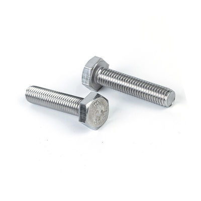 GB estándar de acero inoxidable DIN933 galvanizado de tornillo hexagonal pesado con tuerca