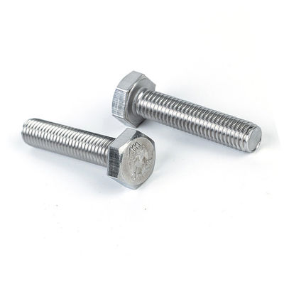 GB estándar de acero inoxidable DIN933 galvanizado de tornillo hexagonal pesado con tuerca