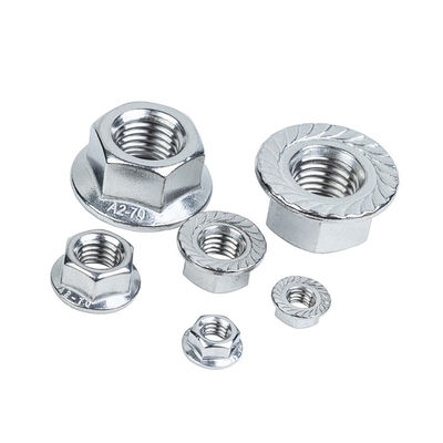 Múltiples especificaciones Norma DIN 304 316 de acero inoxidable Hexagon Flange Nut Finish Otros