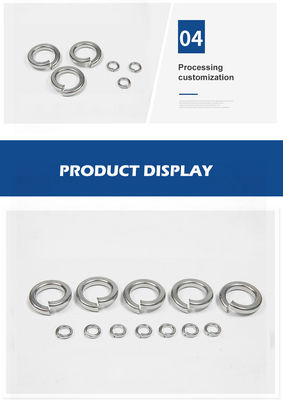 Gasket de bloqueo de resorte de hardware con aplicaciones de trabajo pesado en acero inoxidable 304 316