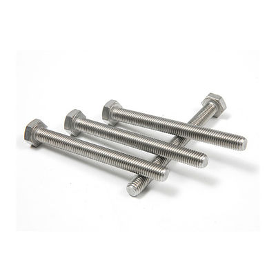 DIN933 Cerrojos hexagonales de acero inoxidable con acabado liso y DIN estándar