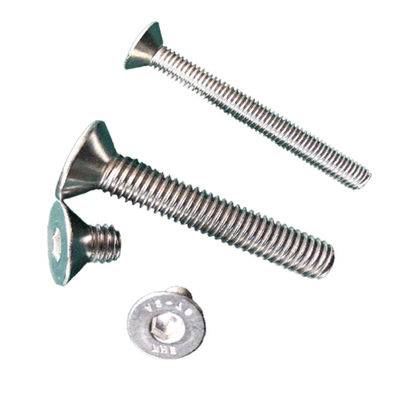 Círculo de máquina de acero inoxidable con cabeza reprimida personalizada para muebles de acabado plano