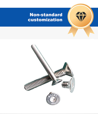 Máquina industrial de cámara oculta tornillos con tornillo de tierra de acero inoxidable perno y tapa