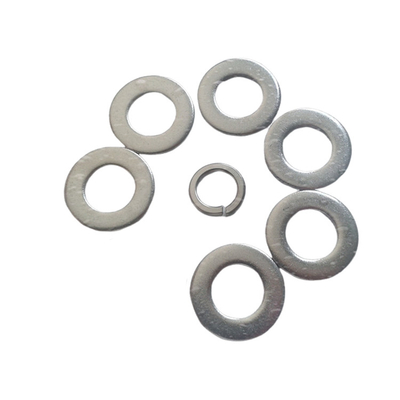 Lavadora plana personalizada Lavadoras de acero inoxidable de acero carbono con acabado liso