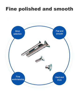 Variable A2-70 acero inoxidable Recurso contra cabeza de perno de cabeza plana de máquina de tornillo