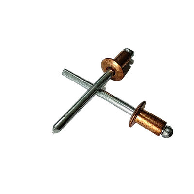 Rivets de bronce de extremo abierto resistentes a la corrosión para múltiples aplicaciones longitud 3-35 mm