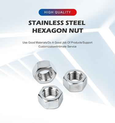 Nudo hexagonal de acero inoxidable anticorrosivo estándar 304 316 para la industria minorista