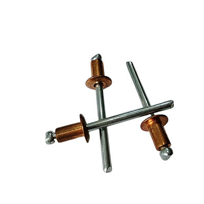Rebites de bronce versátiles de punta abierta y cabeza redonda para la industria naval y la construcción