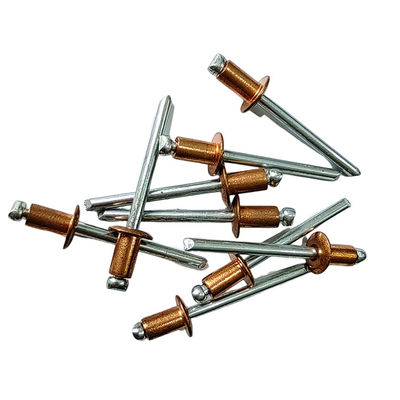 Rebites de bronce versátiles de punta abierta y cabeza redonda para la industria naval y la construcción
