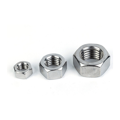 Nuts hexagonales de acero inoxidable personalizables para diferentes necesidades industriales