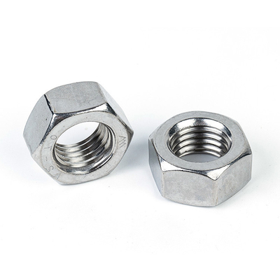 Nuts hexagonales de acero inoxidable personalizables para diferentes necesidades industriales