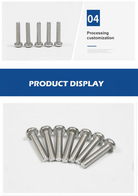 Los demás tornillos de cabeza de cacerola en relieve cruzado estándar de acero inoxidable 304 Phillips