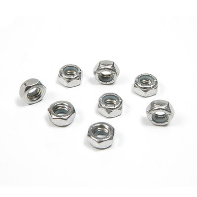 Industria del petróleo y el gas Acero inoxidable de nylon inserción de cerradura de la tuerca con resistencia al calor 304 acabado