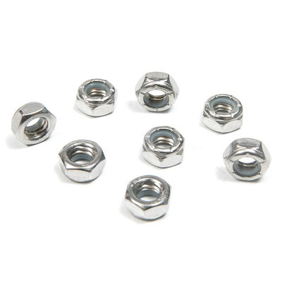 UNC Acero inoxidable de hilo fino hexadecimal de nylon de inserción de bloqueo de tuercas de control y otros acabados