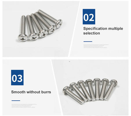 tornillos para máquinas SS304 resistentes a la oxidación con cabeza plana y cola plana con hilo completo tipo INCH
