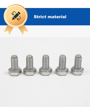 304 306 acero inoxidable Hex Full roscado tornillo cabeza hexagonal perno en con norma DIN