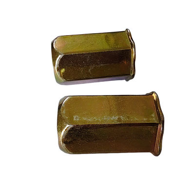 4.8 Grado de zinc amarillo-cromado revestido con una tuerca de remachado hexadecimal para aplicaciones en cabezas pequeñas