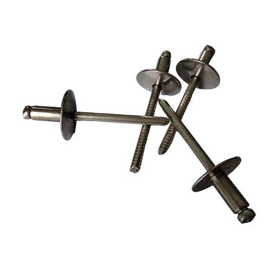 Riveles de tiro de acero de tipo abierto de alta capacidad de carga con bordes grandes y acabado brillante