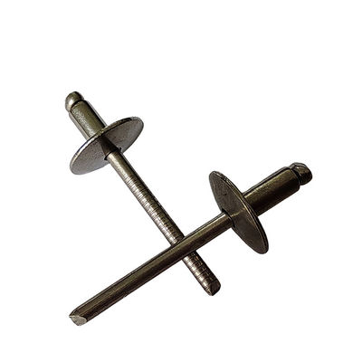 Maquinaria Acero tipo abierto Rivets pop de aluminio-hierro de borde grande cabeza redonda ligero resistente al óxido versátil