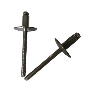 Maquinaria Acero tipo abierto Rivets pop de aluminio-hierro de borde grande cabeza redonda ligero resistente al óxido versátil