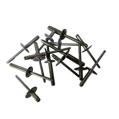 Maquinaria Acero tipo abierto Rivets pop de aluminio-hierro de borde grande cabeza redonda ligero resistente al óxido versátil