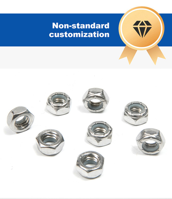 Noche de cerradura de nylon hexagonal de acero inoxidable DIN 982 100% inspeccionada