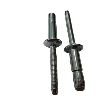 Rivets de cabeza redonda de acero al carbono con rivetas ciegas de tipo de bloqueo de alta resistencia en Alibaba
