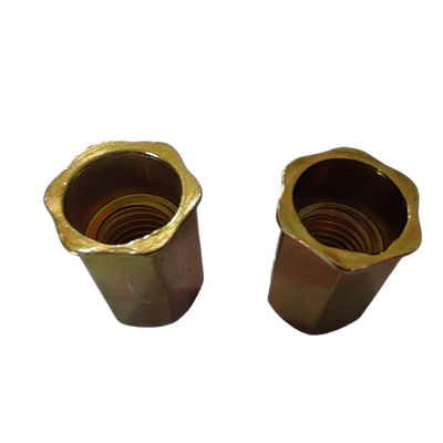 Acero de carbono con chapa de zinc amarillo de cabeza pequeña con rosca hexadecimal para electrodomésticos